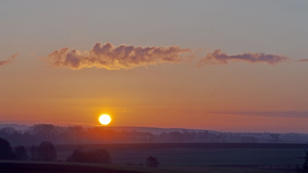 Sunrise in the countryside